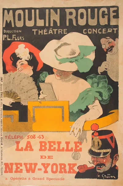 La Belle De New-York by Jules-Alexandre Grün, 1895-1905 — digital art print download