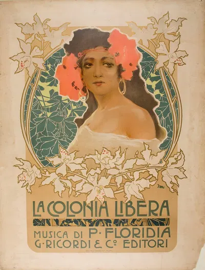 La Colonia Libera by Leopoldo Metlicovitz — digital art print download