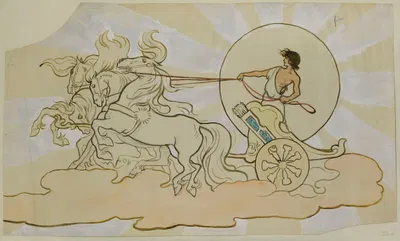 Joël Sur Son Char ; Tableau De La Pièce Le Rêve De Joël by Люсьен Мари Франсуа Мотиве, 1890 — digital art print download