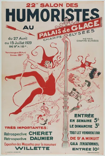 22me Salon Des Humoristes Au Palais De Glace by Морис Луи Анри Неймон, 1929 — digital art print download