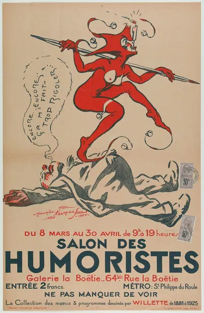 Du 8 Mars Au 30 Avril De 9h À 19 Heures Salon Des Humoristes by Морис Луи Анри Неймон, 1925 — digital art print download