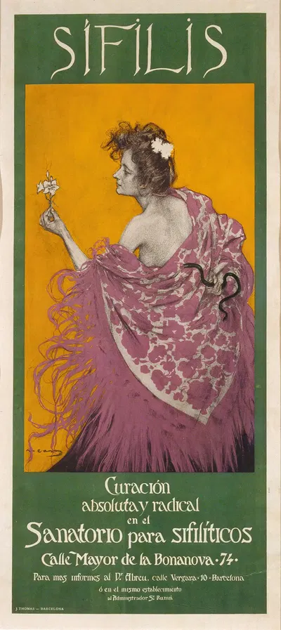 Sífilis by Ramón Casas, 1900 — digital art print download
