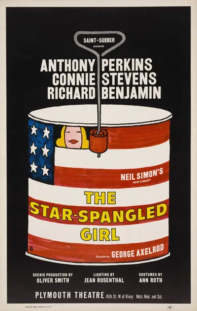 The Star-spangled girl by Artcraft Lithograph, 1966 — digital art print download