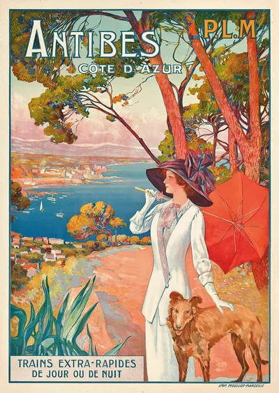 ANTIBES, CÔTE D'AZUR by Давид Деллепьян, c.1910 — digital art print download