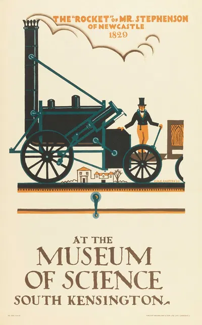 The 'Rocket'-Museum of Science by Edward McKnight Kauffer, 1922 — digital art print download