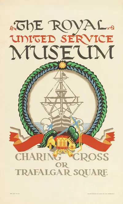 The Royal United Service Museum, for London Underground by Edward McKnight Kauffer, 1921 — digital art print download