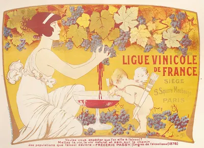 Ligue Vinicole de France by Manuel Orazi, c.1901 — digital art print download