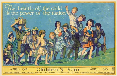 Children's year by Франсис Луис Мора, 1918 — digital art print download