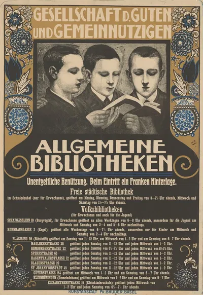 Gesellschaft d. Guten und Gemeinnützigen, Allgemeine Bibliotheken by Ханс Сандройтер — digital art print download