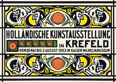 HOLLÄNDISCHE KUNSTAUSSTELLUNG IN KREFELD by Johan Thorn Prikker, 1903 — digital art print download