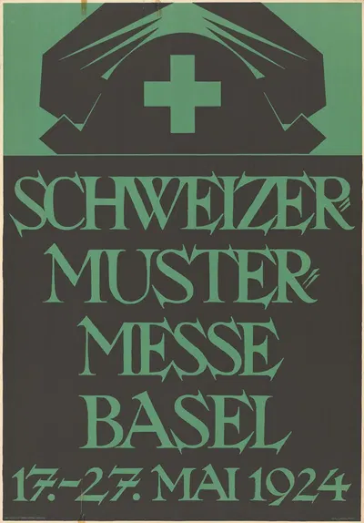Schweizer Mustermesse Basel, 17.–27. Mai 1924 by Robert Stöcklin, 1924 — digital art print download