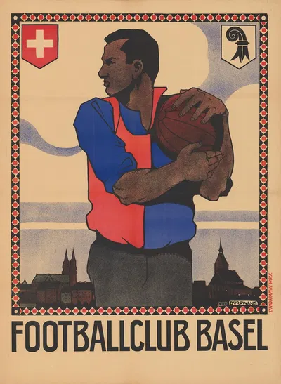 Footballclub Basel by Rudolf Dürrwang — digital art print download