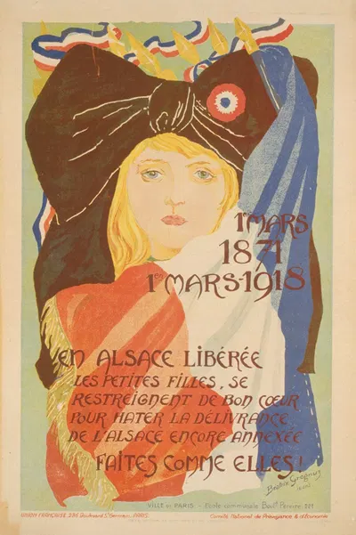 1er mars, 1871, 1er mars, 1918. by Béatrix Grognuz, 1918 — digital art print download