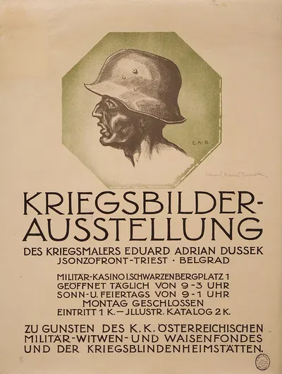 Kriegsbilderausstellung by Eduard Adrian Dussek, 1918 — digital art print download