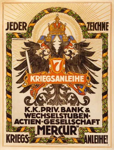 Jeder zeichne 7. Kriegsanleihe by Георг Бергер, 1917 — digital art print download