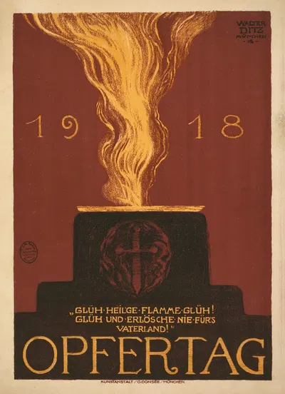 1918 Opfertag by Walter Ditz, 1918 — digital art print download