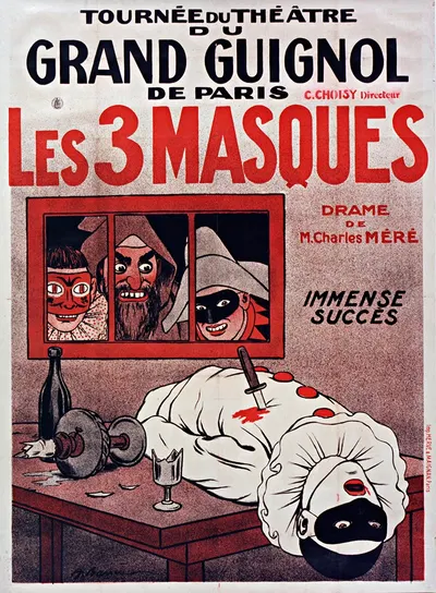 Les 3 Masques by Адриен Баррер, 1920 — digital art print download
