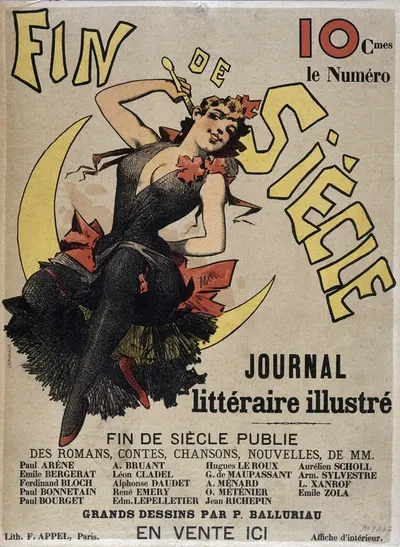 Fin De Siecle Journal Littéraire Illustré by Альфред Шубрак, 1880-1900 — digital art print download