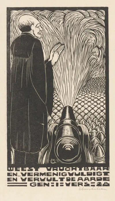 Man bij kanon by Крис Лебо, 1888 — digital art print download