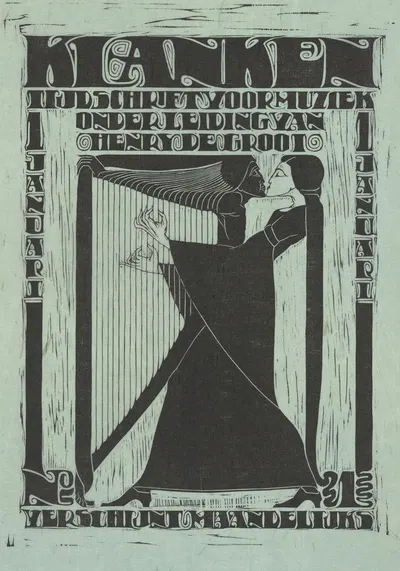 Omslag tijdschrift Klanken by Крис Лебо, 1888 — digital art print download