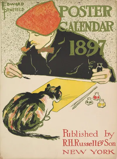 Cover for 1897 Calendar by Эдвард Пэнфилд, 1896 — digital art print download
