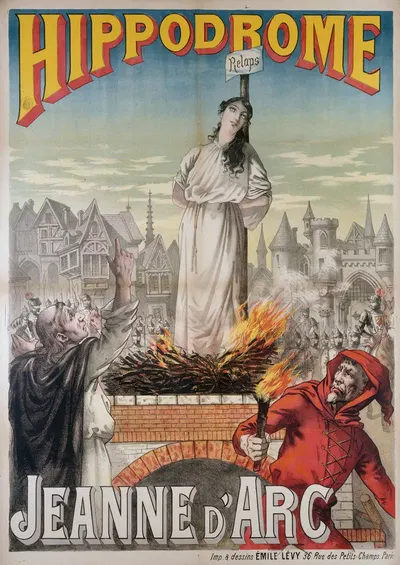 JEANNE D'ARC by Имп. Эмиль Леви, 1890 — digital art print download