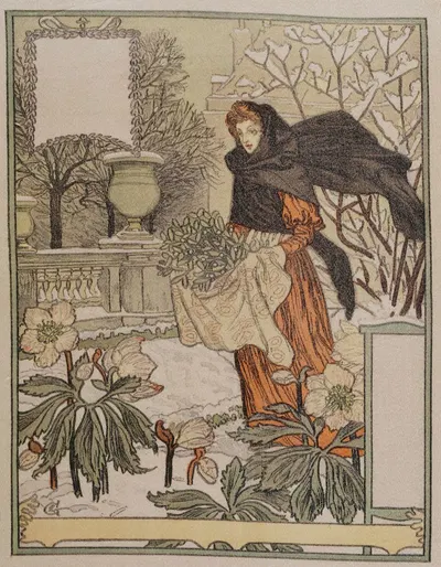 Décembre by Eugène Grasset, 1896-1898 — digital art print download