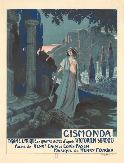 Gismonda by Жорж Антуан Рошегросс, 1919 — digital art print download