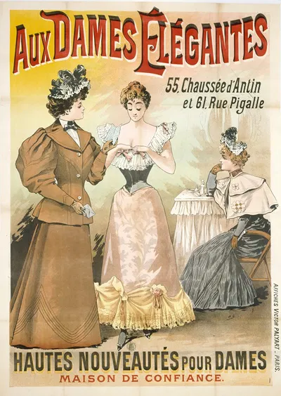 Aux Dames Elegantes by Анри Буланже Грей, 1880-1900 — digital art print download