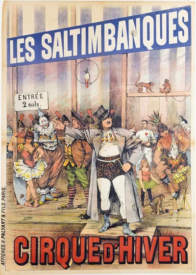 Les Saltimbanques by Henri Boulanger Gray, 1892 — digital art print download