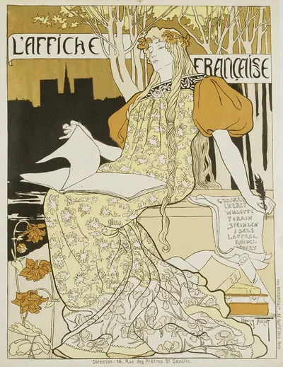L'affiche Francaise by Henri Thiriet, 1897 — digital art print download