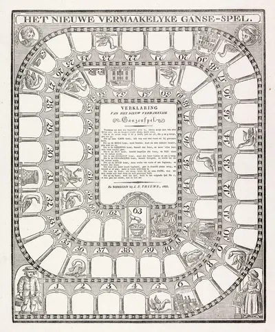 Het nieuwe vermaakelyke ganse-spel by Херманус Нуман, 1783 — digital art print download