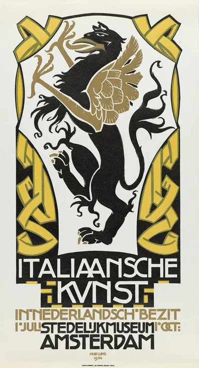 Italiaansche kunst in Nederlandsch bezit. 1 juli-1 oct. 1934. Stedelijk Museum by Хуйб Лунс, 1934 — digital art print…