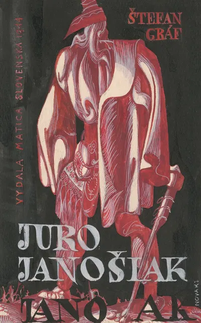 Cover Design for Štefan Gráf's Book Jur Jánošiak by Ján Novák — digital art print download