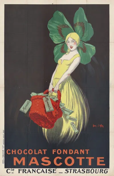 Chocolat fondant Mascotte. Compagnie française, Strasbourg by Jean d'Ylen, 1920 — digital art print download