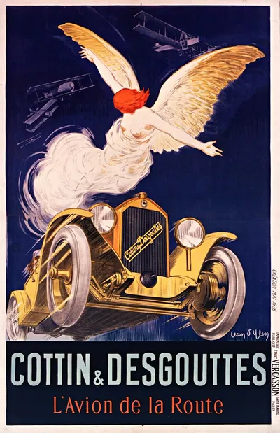 Cottin et Desgouttes, l'avion de la route by Jean d'Ylen, 1926 — digital art print download