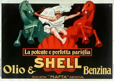La Potente e perfetta pariglia Shell by Jean d'Ylen, 1927 — digital art print download