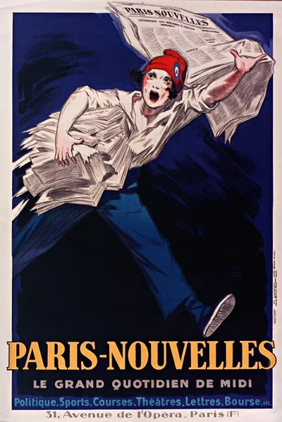 Paris-Nouvelles, le grand quotidien de Midi by Jean d'Ylen, 1931 — digital art print download