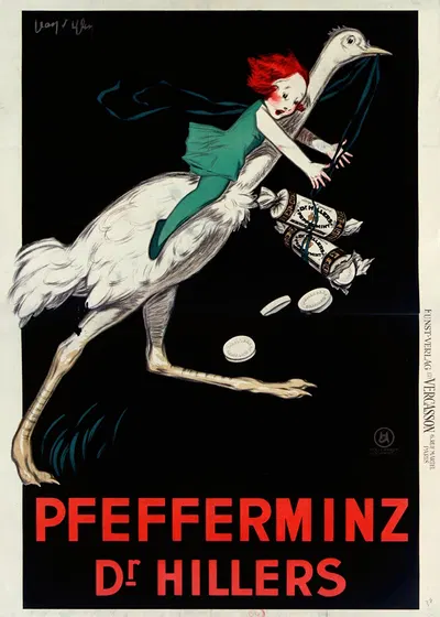 Pfefferminz Dr Hillers by Jean d'Ylen, 1927 — digital art print download