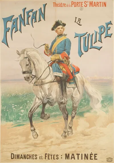 Théâtre De La Porte St. Martin Fanfan La Tulipe by Jean-Baptiste Édouard Detaille, 1895 — digital art print download