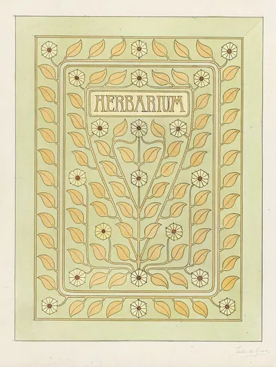 Ontwerp voor een omslag voor een herbarium by Джули де Грааг, 1887 — digital art print download