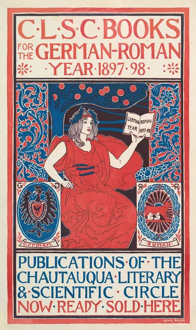 C.L.S.C. Books by Louis Rhead, 1897 — digital art print download