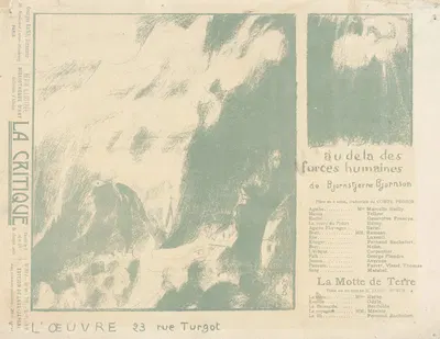 Affiche voor het toneelstuk Au-delà des forces humaines by Maurice Denis, 1897 — digital art print download