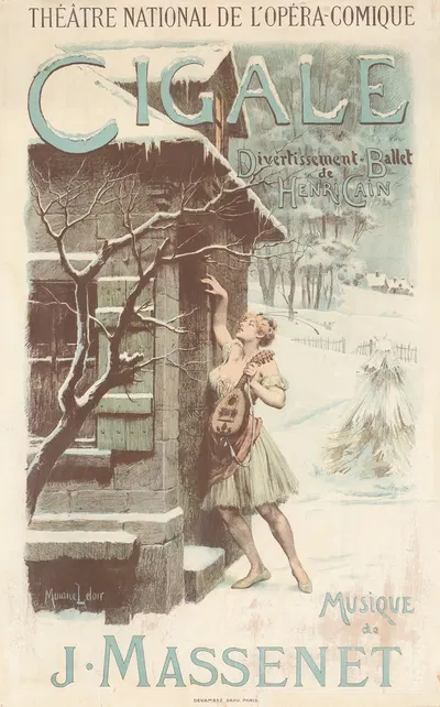 Cigale by Морис Лелоар, 1904 — digital art print download