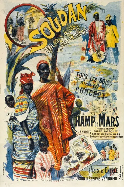 Soudan Villages Noirs 300 Indigenes by Nicolas Tamagno, 1895 — digital art print download