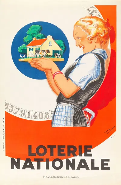 Loterie Nationale by Рене Винсент, 1934 — digital art print download