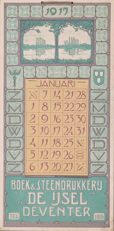 Kalender 1917 by Симон Мулейн, 1917 — digital art print download