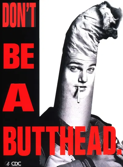 Don't be a butthead by Centers for Disease Control and Prevention, 1994 — digital art print download