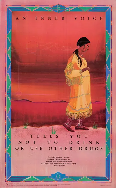 An inner voice tells you not to drink or use other drugs by National Institutes of Health, 1993 — digital art print download