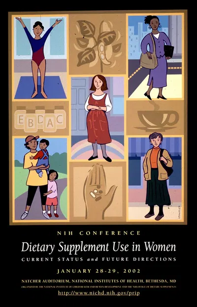 Dietary supplement use in women; current status and future directions by National Institutes of Health, 2002 — digital art…